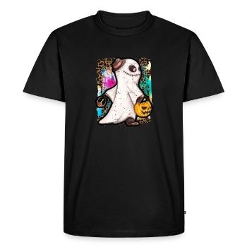 Halloween Zombie Ghost Tie Dye - T-shirt Premium bio Homme - noir - Devant - Nico (187cm)