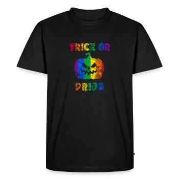 Astuce ou fierté De la fierté d’Halloween - T-shirt Premium bio Homme - noir - Devant - Nico (187cm)