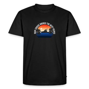 La croisière en bateau apporte la meilleure vue Kreuzfahrt - T-shirt Premium bio Homme - noir - Devant - Nico (187cm)