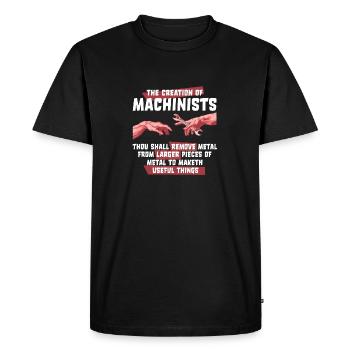 Machinist Welder Locksmith - Men's Premium Organic T-Shirt - black - Front - Nico (187cm)