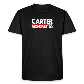 Carter Mondale '76 Vintage Election Jimmy Carter - Men's Premium Organic T-Shirt - black - Front - Nico (187cm)