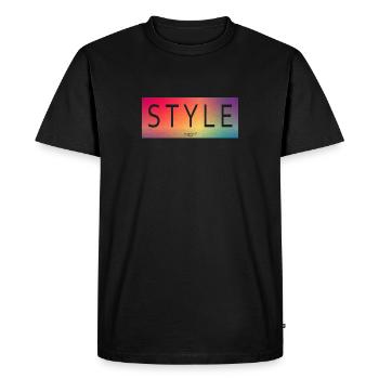 STYLE - Men's Premium Organic T-Shirt - black - Front - Nico (187cm)
