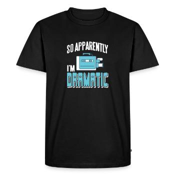 So Apparently I'm Dramatic Funny Actor T-Shirt - Men's Premium Organic T-Shirt - black - Front - Nico (187cm)