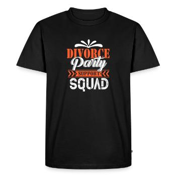 Funny divorce gift Sarcastic divorce - Men's Premium Organic T-Shirt - black - Front - Nico (187cm)