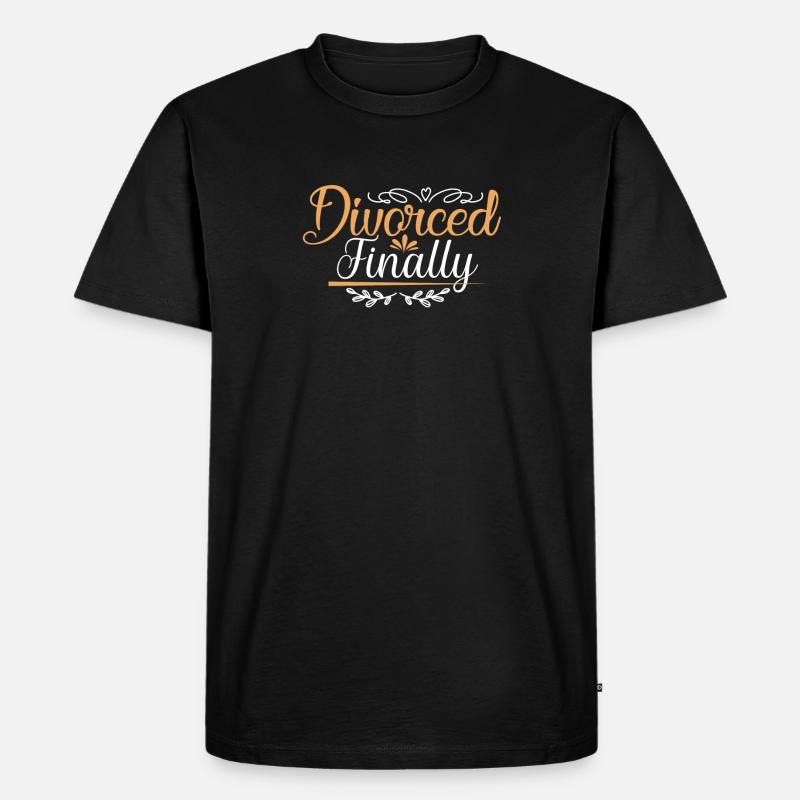 Witziges Scheidungsgeschenk Sarkastische Scheidung - Männer Premium Bio T-Shirt - Schwarz