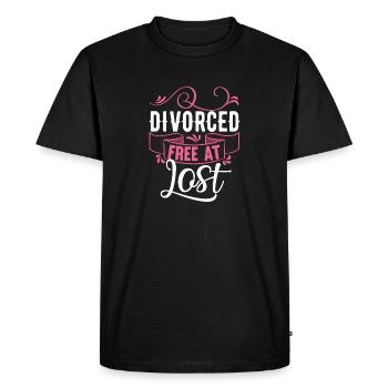 Funny divorce gift Sarcastic divorce - Men's Premium Organic T-Shirt - black - Front - Nico (187cm)