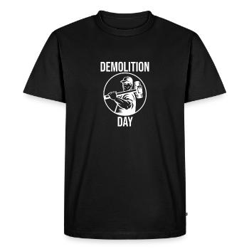 Journée de démonstration Démolition Équipe Maison Construction - T-shirt Premium bio Homme - noir - Devant - Nico (187cm)