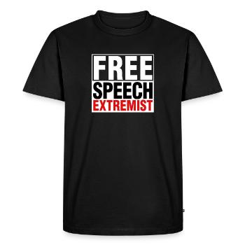 Free Speech Extremist Republican - Men's Premium Organic T-Shirt - black - Front - Nico (187cm)