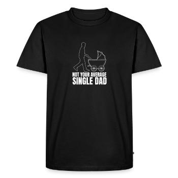 Single Dad Single Parent Father Father's Day Dad - Men's Premium Organic T-Shirt - black - Front - Nico (187cm)