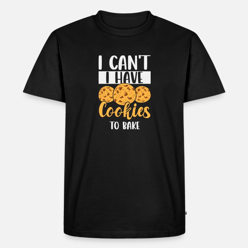 Kuchen Backen Bäcker Konditor - Männer Premium Bio T-Shirt - Schwarz