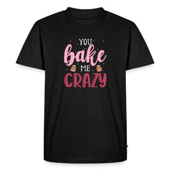 Cuisson gâteau Boulanger Confiseur - T-shirt Premium bio Homme - noir - Devant - Nico (187cm)