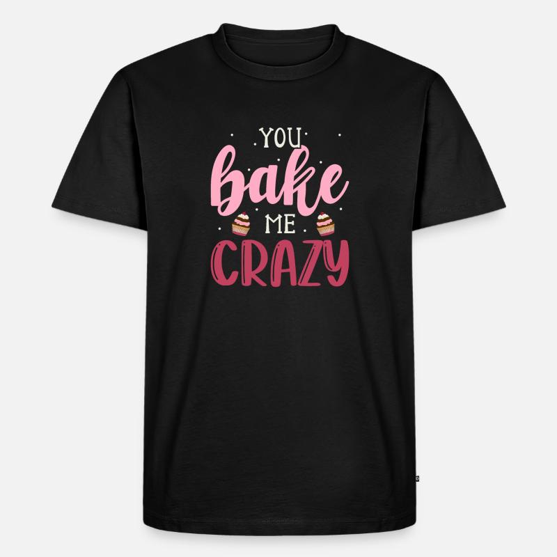 Kuchen Backen Bäcker Konditor - Männer Premium Bio T-Shirt - Schwarz