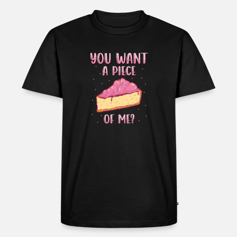 Kuchen Backen Bäcker Konditor - Männer Premium Bio T-Shirt - Schwarz