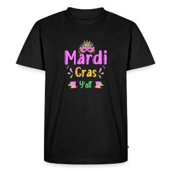 Masque de costume de Mardi Gras - T-shirt Premium bio Homme - noir - Devant - Nico (187cm)
