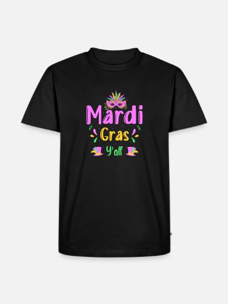 Mardi Gras Costume Mask - Men's Premium Organic T-Shirt - black