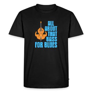 Tout sur cette basse pour blues cool cute retro - T-shirt Premium bio Homme - noir - Devant - Nico (187cm)