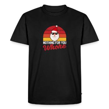 Sale Père Noël Offensant Noël Pas pour - T-shirt Premium bio Homme - noir - Devant - Nico (187cm)