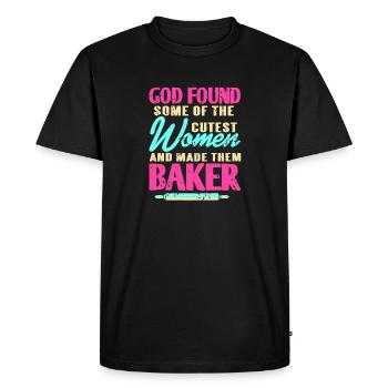 Dieu a trouvé certaines des femmes les plus mignonnes et les a rendues boulangers - T-shirt Premium bio Homme - noir - Devant - Nico (187cm)