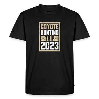 Coyote Hunters - Men's Premium Organic T-Shirt - black - Front - Nico (187cm)