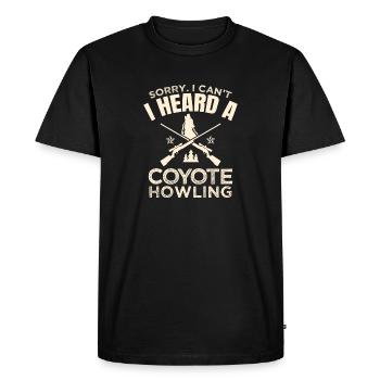 Coyote Hunters - Men's Premium Organic T-Shirt - black - Front - Nico (187cm)