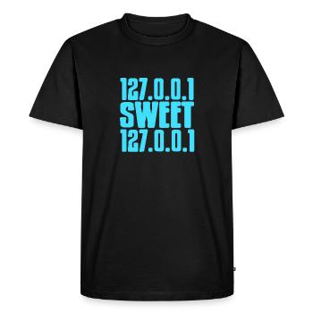 Sweet 127.0.0.1 Drôle de DATA Admin Architect T-Shirt - T-shirt Premium bio Homme - noir - Devant - Nico (187cm)