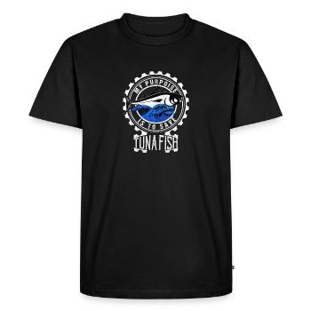 Tuna Tuna salad Bigeye Longtail - Men's Premium Organic T-Shirt - black - Front - Nico (187cm)