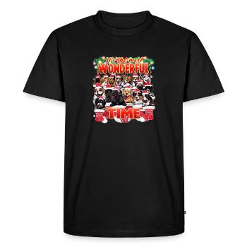 Assorted Dog Breeds - Cute Dogs Christmas - Men's Premium Organic T-Shirt - black - Front - Nico (187cm)