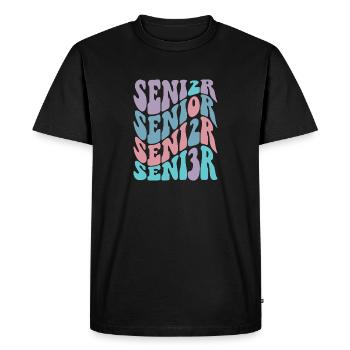 Retro Senior 2023 Classe de rentrée scolaire de 2023 - T-shirt Premium bio Homme - noir - Devant - Nico (187cm)