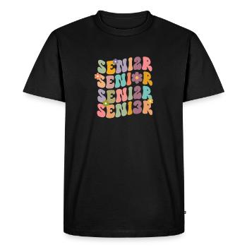 Retro Senior 2023 Classe de rentrée scolaire de 2023 - T-shirt Premium bio Homme - noir - Devant - Nico (187cm)