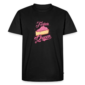 Cakes Queen Baker Cakes Pastry Chef - Men's Premium Organic T-Shirt - black - Front - Nico (187cm)