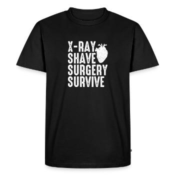 Open-heart surgery Heart surgery - Men's Premium Organic T-Shirt - black - Front - Nico (187cm)