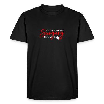 Open-heart surgery Heart surgery - Men's Premium Organic T-Shirt - black - Front - Nico (187cm)