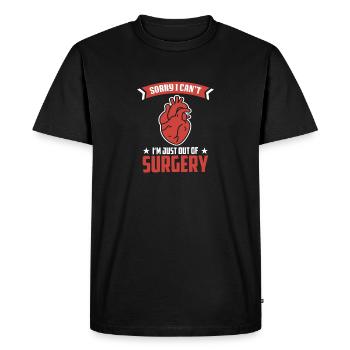 Open-heart surgery - Men's Premium Organic T-Shirt - black - Front - Nico (187cm)