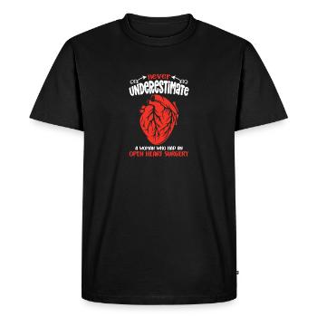 Open-heart surgery - Men's Premium Organic T-Shirt - black - Front - Nico (187cm)