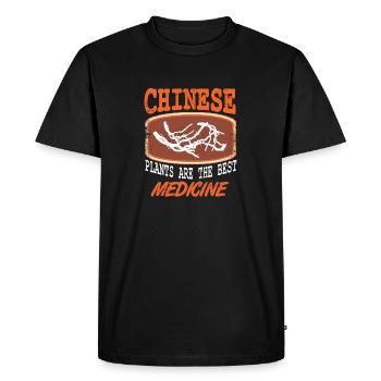 Les plantes chinoises sont le meilleur t-shirt rétro de la médecine - T-shirt Premium bio Homme - noir - Devant - Nico (187cm)