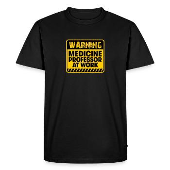 Professeur de médecine au travail - T-shirt Premium bio Homme - noir - Devant - Nico (187cm)