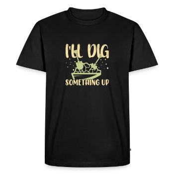 Gold Panning Gold Panning Gold Prospectors Gold Diggers - Men's Premium Organic T-Shirt - black - Front - Nico (187cm)