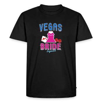 Vegas Bride Squad Retro Vegas T-shirt de mariage - T-shirt Premium bio Homme - noir - Devant - Nico (187cm)