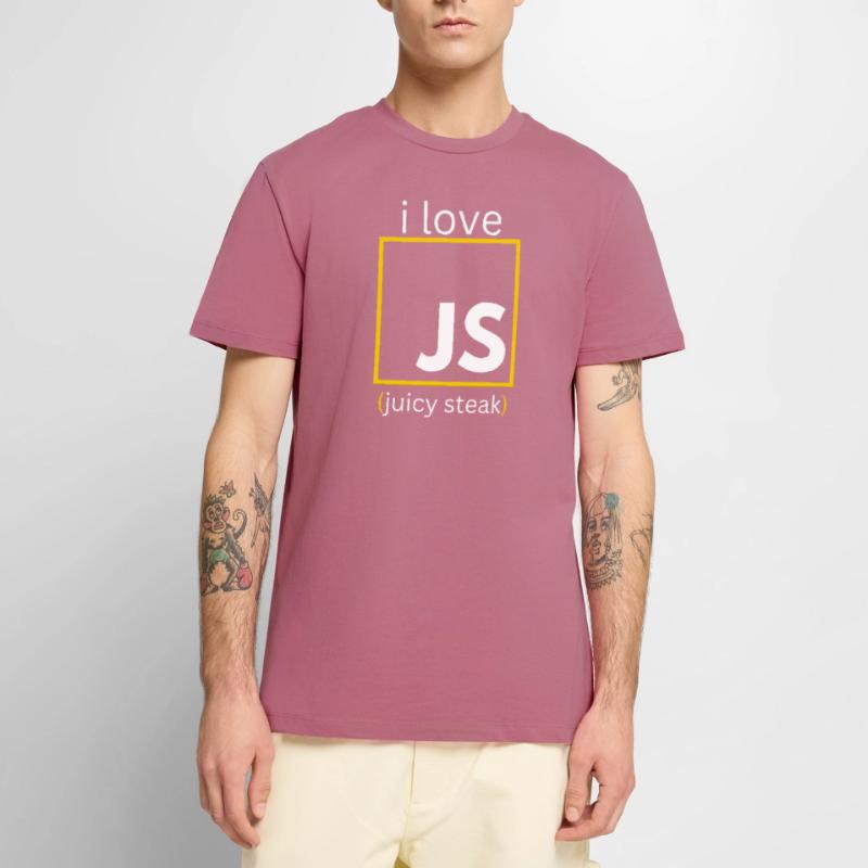 JavaScript web developer funny programming Men's Premium Organic T-Shirt