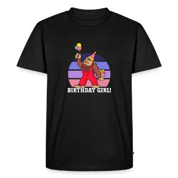 Bigfoot Party Supplies Birthday Girl Sasquatch - Men's Premium Organic T-Shirt - black - Front - Nico (187cm)