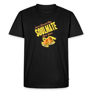 Je viens de trouver mon âme soeur cette année Retro Soulmate - T-shirt Premium bio Homme - noir - Devant - Nico (187cm)
