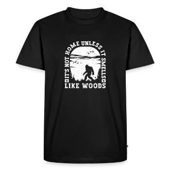 Bigfoot Party fournit qu’il n’est pas à la maison à moins que son - T-shirt Premium bio Homme - noir - Devant - Nico (187cm)
