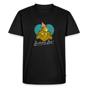 Bigfoot Party Supplies Birthday Boy Sasquatch - Men's Premium Organic T-Shirt - black - Front - Nico (187cm)