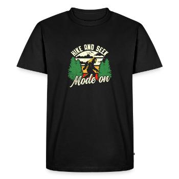 Bigfoot Party Supplies Hike And Seek Mode On - Men's Premium Organic T-Shirt - black - Front - Nico (187cm)