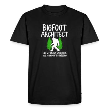 Bigfoot Party Supplies Bigfoot Architect - Men's Premium Organic T-Shirt - black - Front - Nico (187cm)