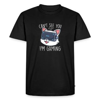 Drôle d’enfants VR Gamer Cadeau Cant See You Im Gaming - T-shirt Premium bio Homme - noir - Devant - Nico (187cm)