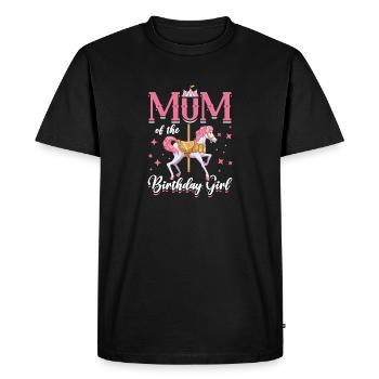 Karrusel fødselsdagsfest Mor til - Herre Premium økologisk T-shirt - sort - Foran - Nico (187cm)