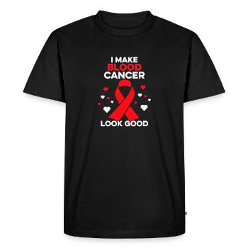 Je fais bien paraître le cancer du sang Cancer du sang drôle - T-shirt Premium bio Homme - noir - Devant - Nico (187cm)