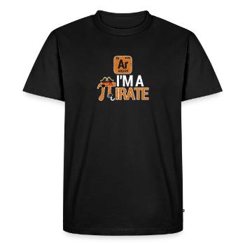Drôle dans A Pirate Pi Day Argon Ar Chimie Math - T-shirt Premium bio Homme - noir - Devant - Nico (187cm)