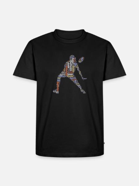 Badminton badminton players - Men's Premium Organic T-Shirt - black